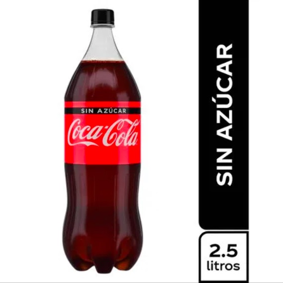 CocaCola 0 sin Azucar 2.5 Lts